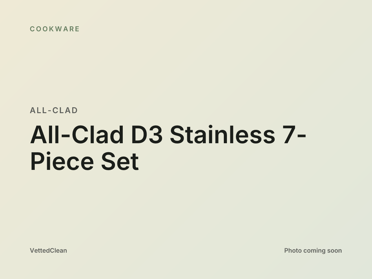 All-Clad D3 Stainless 7-piece cookware set