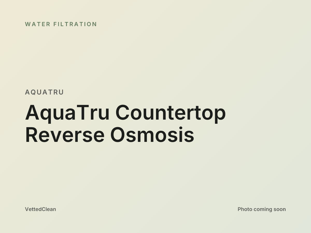 AquaTru countertop reverse osmosis system