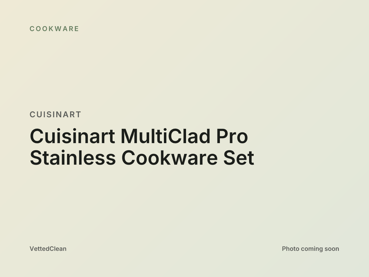 Cuisinart MultiClad Pro tri-ply stainless cookware set