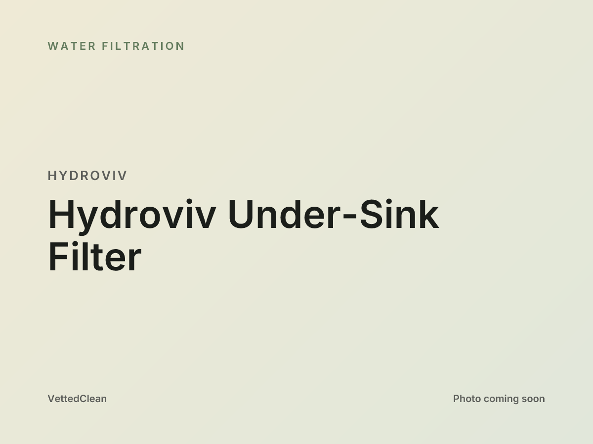 Hydroviv under-sink water filter cylinder