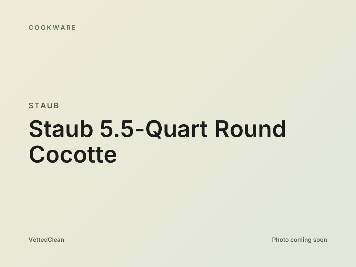 Staub 5.5-quart round cocotte in graphite grey